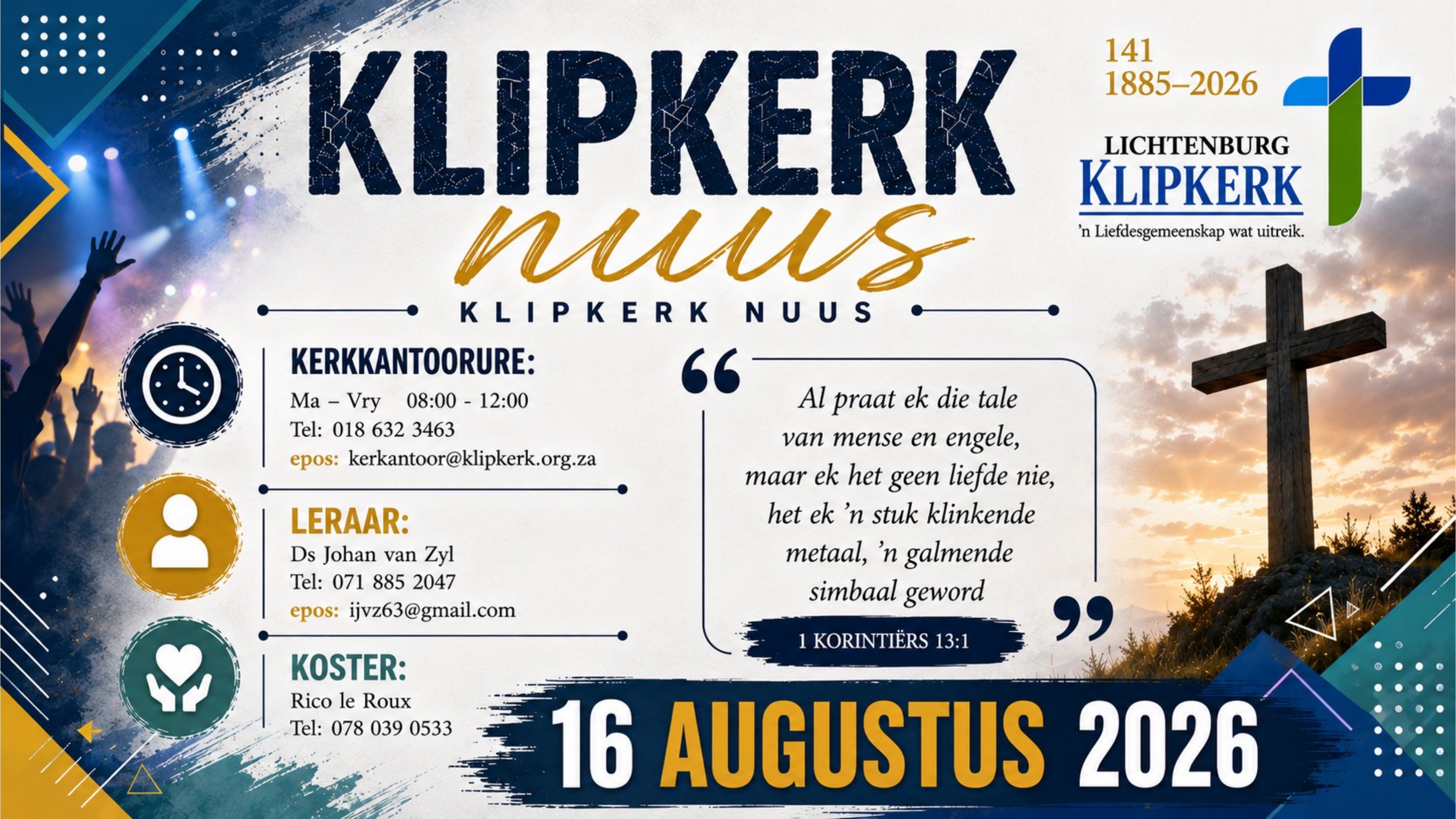 Weeknuus Lichtenburg N G Klipkerk, afkondigings
